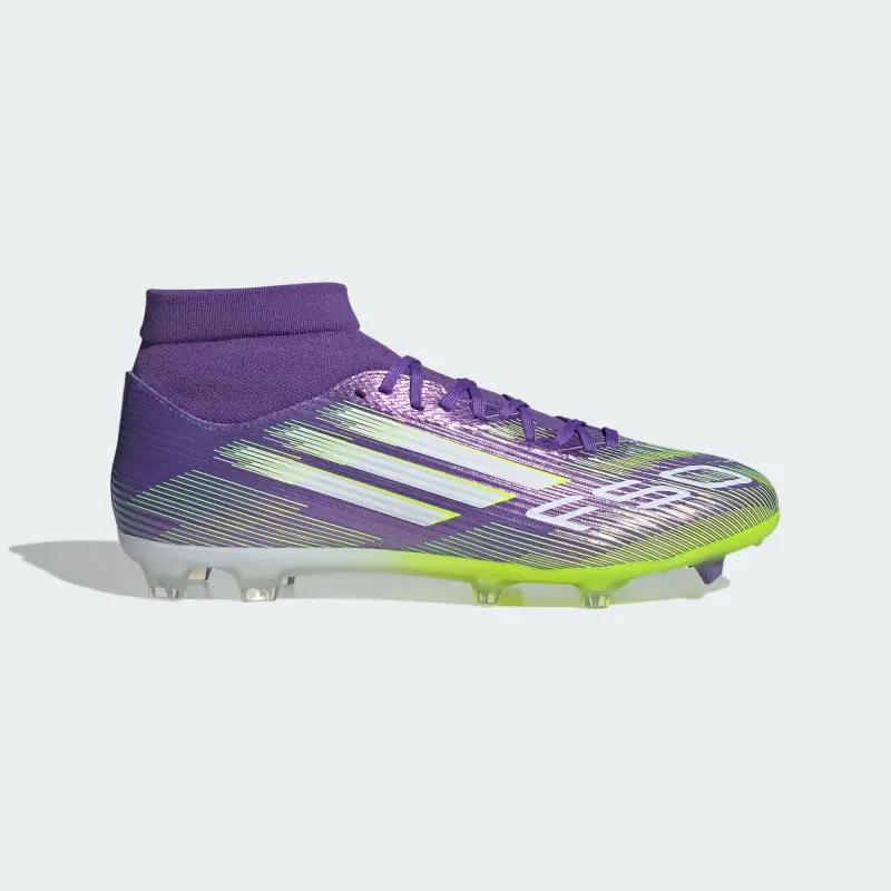 adidas-f-50-league-mid-cut-fgmg-purple-rush-cloud-white-lucid-lemon-ji0886 Category | SUFC Shirts & Football Gear