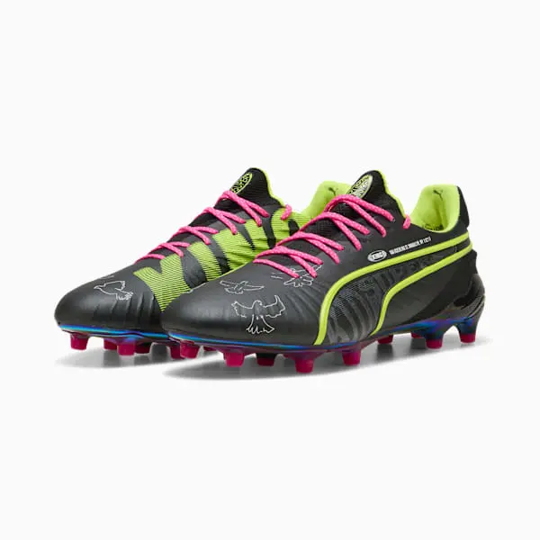 puma-king-ultimate-fgag-kidsuper-black-electric-lime-108437-01 Category | SUFC Shirts & Football Gear
